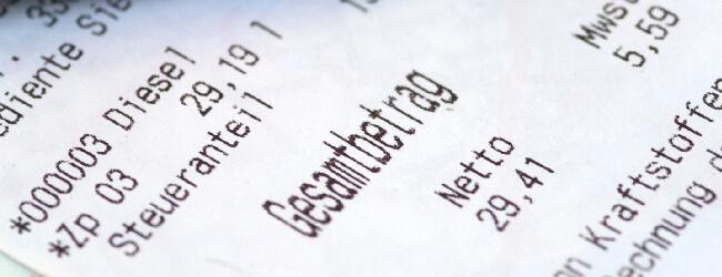 Abbildung: Rechnungsbeleg