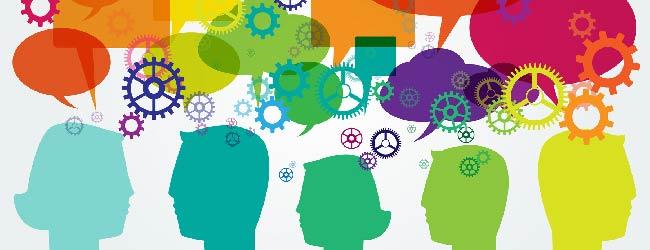 Abbildung: Koepfe und Sprechblasen