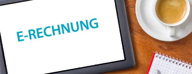 Abbildung: Tablet mit Aufschrift E-Rechnung