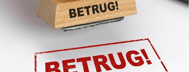 Abbildung: Stempel mit Aufschrift Betrug