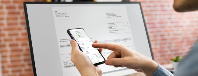 Abbildung: digitale Rechnungsstellung