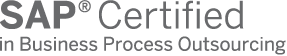 Logo SAP Certified in Business Process Outsourcing ICS adminservice