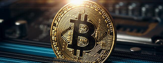 Abbildung: Bitcoin-Muenze