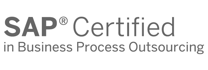 Abbildung: Logo SAP-Zertifikat im Bereich Business Process Outsourcing