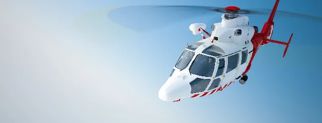 Abbildung: Helikopter in der Luft