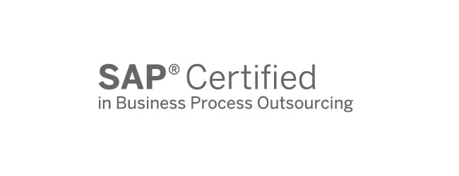 Abbildung: Logo SAP-Zertifikat fuer Business Process Outsourcing