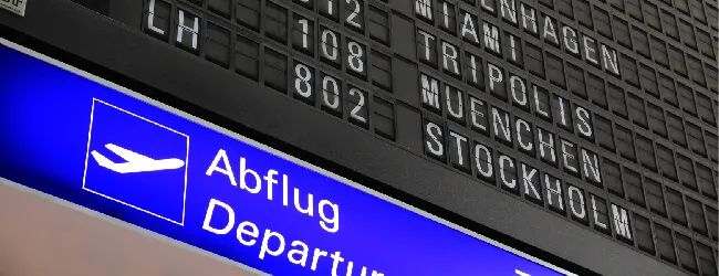 Abbildung: Anzeigetafel Flughafen