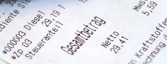 Abbildung: Rechnungsbeleg