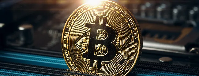 Abbildung: Bitcoin-Muenze